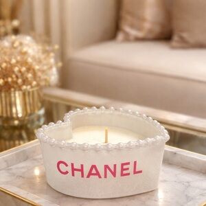 Luxury Heart Candle with Pink Lettering ❗️LAST TWO WILL NOT RESTOCK❗️